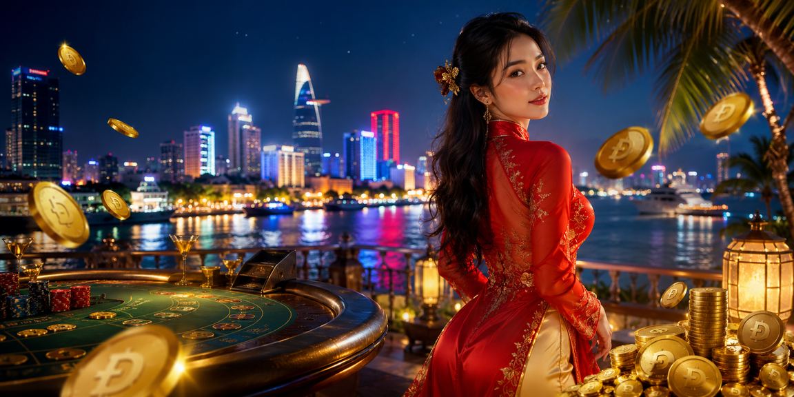 Người dùng tại TP.HCM trải nghiệm baccarat trực tuyến trong trang phục áo dài